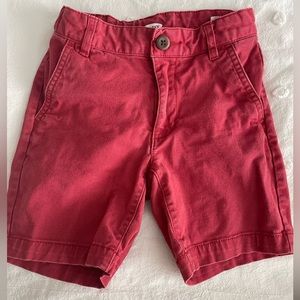 Boys Red Chino Shorts